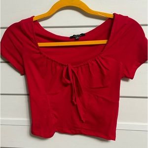 Cherry Red Blouse